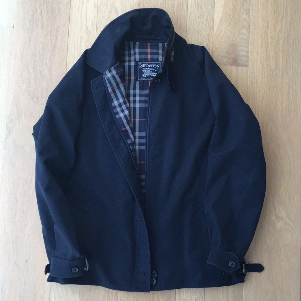 Burberry bomber jacket blue
